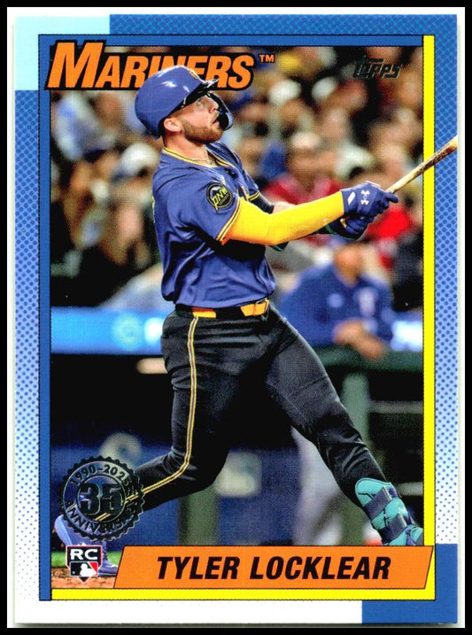 2025 Topps 1990 Topps 35th Anniversary #T90-6 Tyler Locklear Seattle Mariners