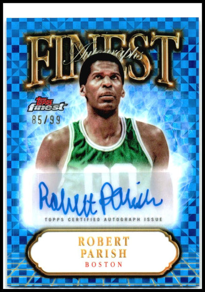 2024-25 Finest Finest Auto Blue /99 #FA-RP Robert Parish Auto Celtics