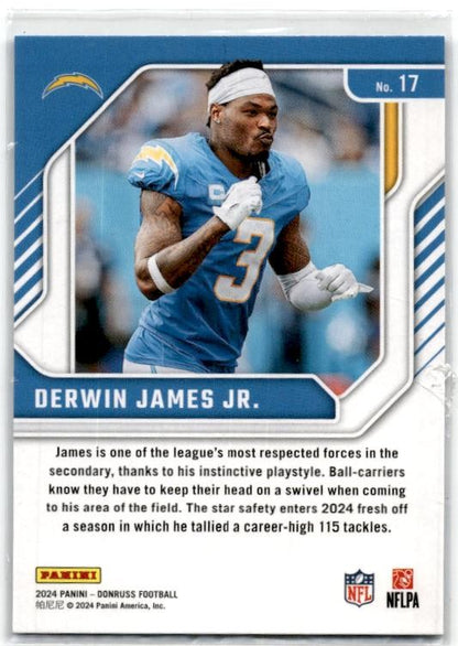 2024 Donruss The Elite Series #17 Derwin James Jr. Los Angeles Chargers
