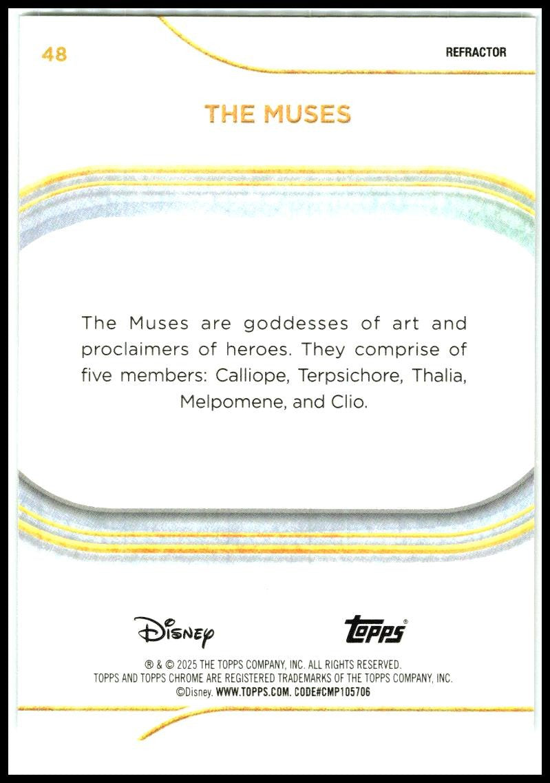 2025 Topps Chrome Disney Refractor #48 The Muses