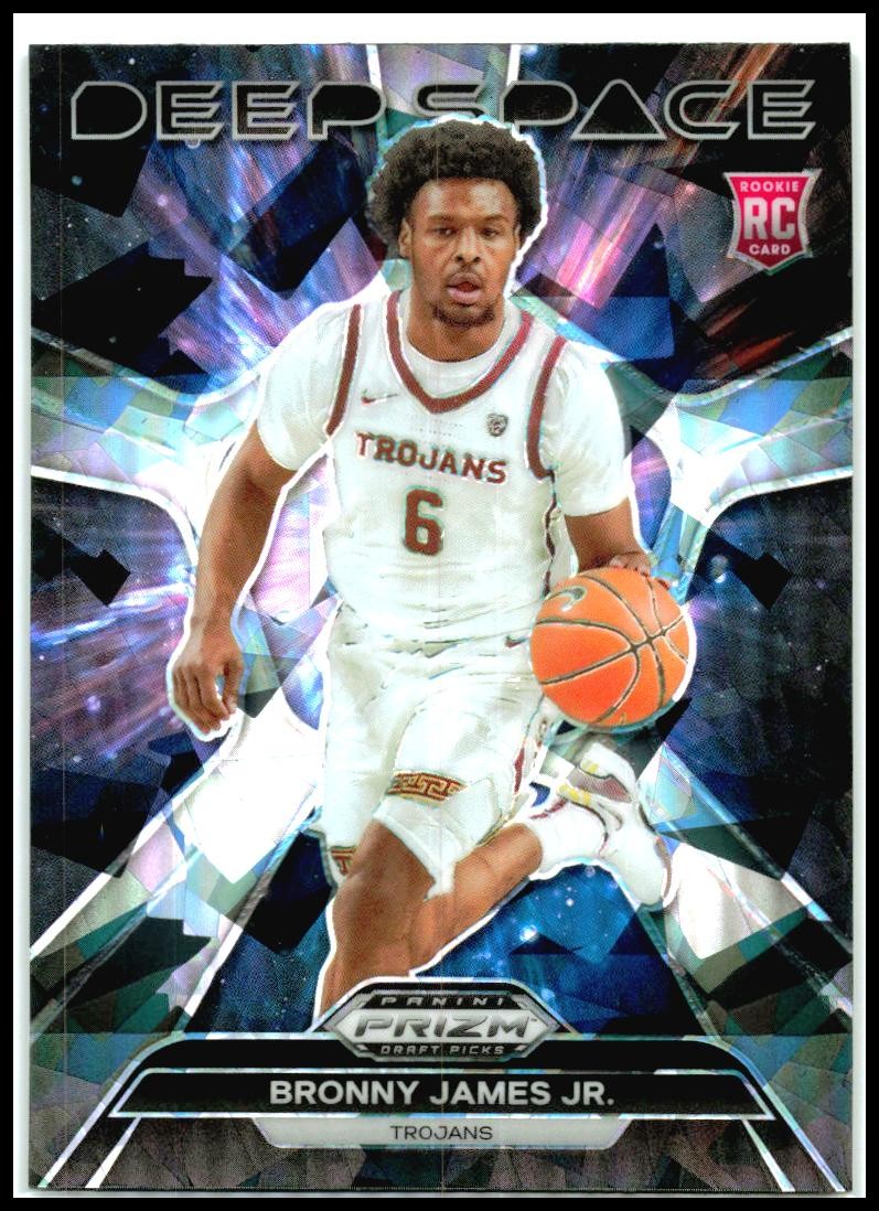 2024 Panini Prizm Draft Picks Deep Space Prizms Ice #19 Bronny James Jr. Lakers