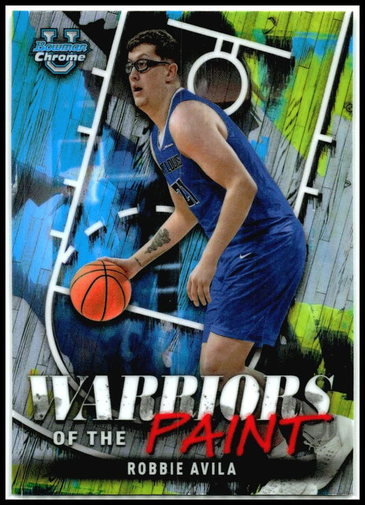 2024-25 Bowman University Chrome Warriors in the Paint #WP-11 Robbie Avila