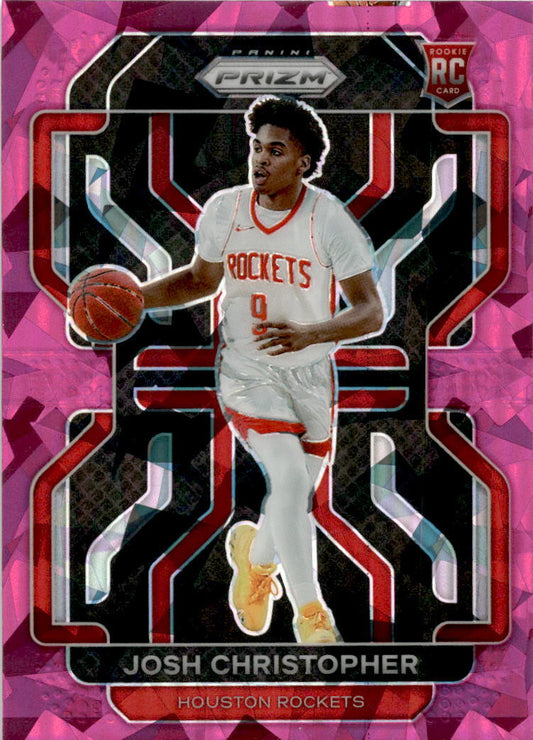 2021-22 Panini Prizm Pink Ice #324 Josh Christopher Rookie Houston Rockets