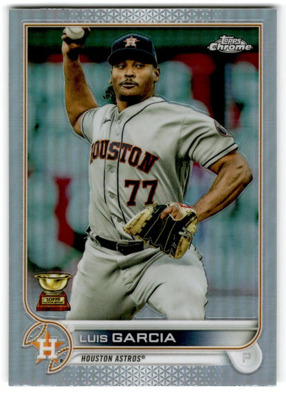 2022 Topps Chrome Refractor Luis GaRCia Houston Astros #12