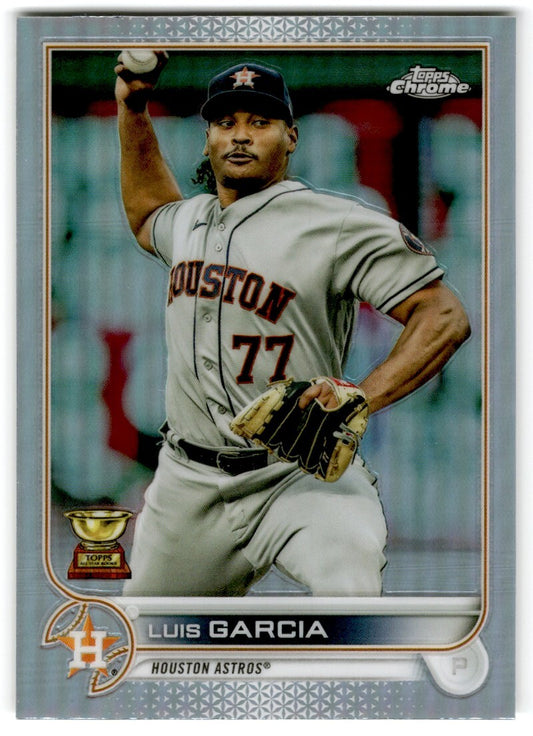 2022 Topps Chrome Refractor Luis GaRCia Houston Astros #12