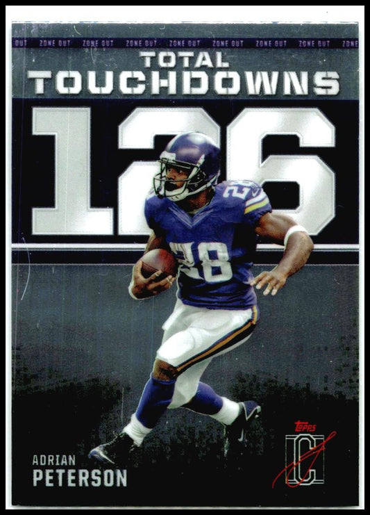 2024 topps signature class Total TD's #ZO-8 adrian peterson