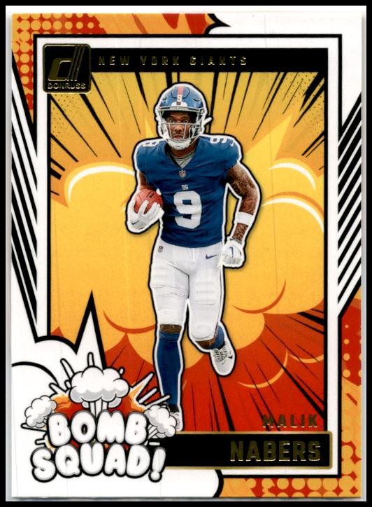 2024 Panini Donruss Bomb Squad #25 Malik Nabers Giants
