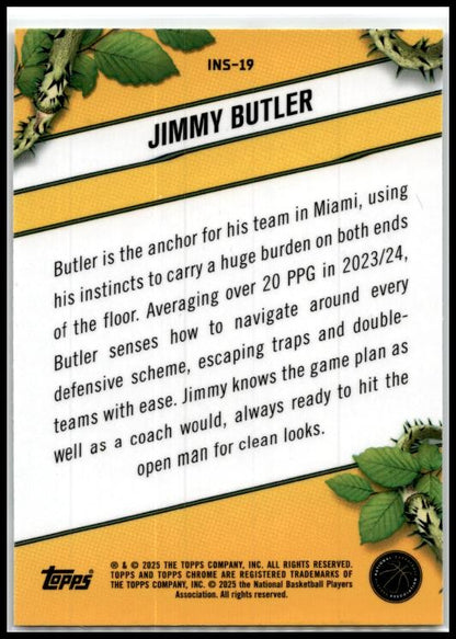 2024-25 Topps Chrome Instinct #INS-19 Jimmy Butler Miami Heat