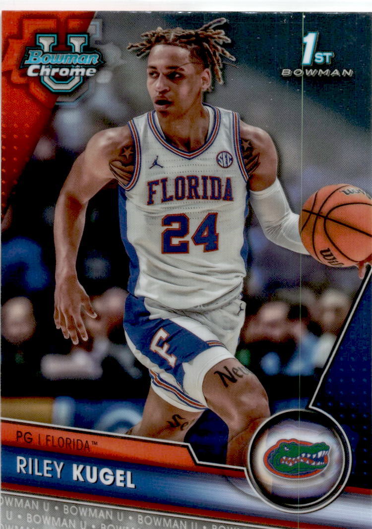 2023-24 Bowman University Chrome #38 Riley Kugel Florida Gators