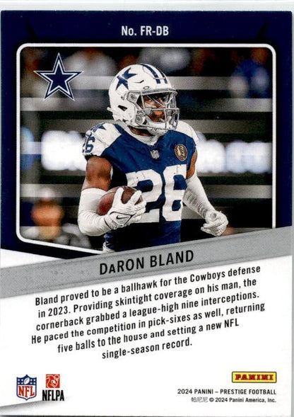 2024 Panini Prestige For the Record #FR-DB DaRon Bland Dallas Cowboys
