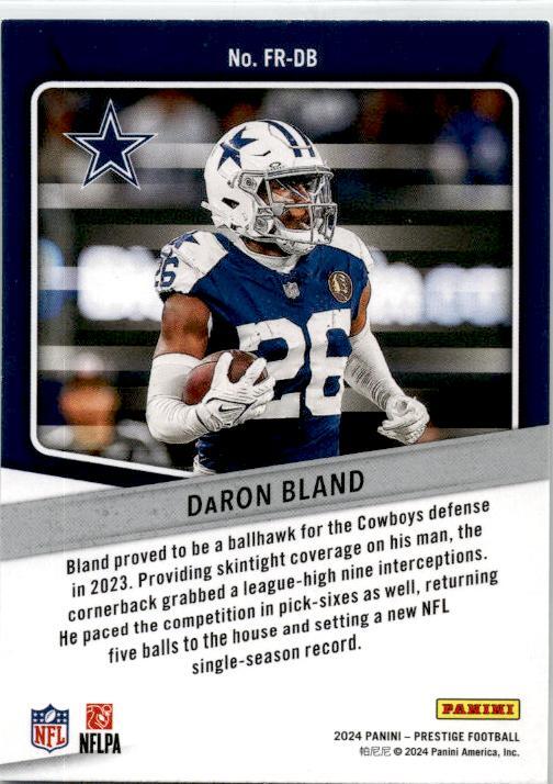 2024 Panini Prestige For the Record #FR-DB DaRon Bland Dallas Cowboys