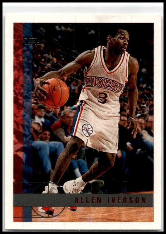 1997-98 Topps #54 Allen Iverson Philadelphia 76ers