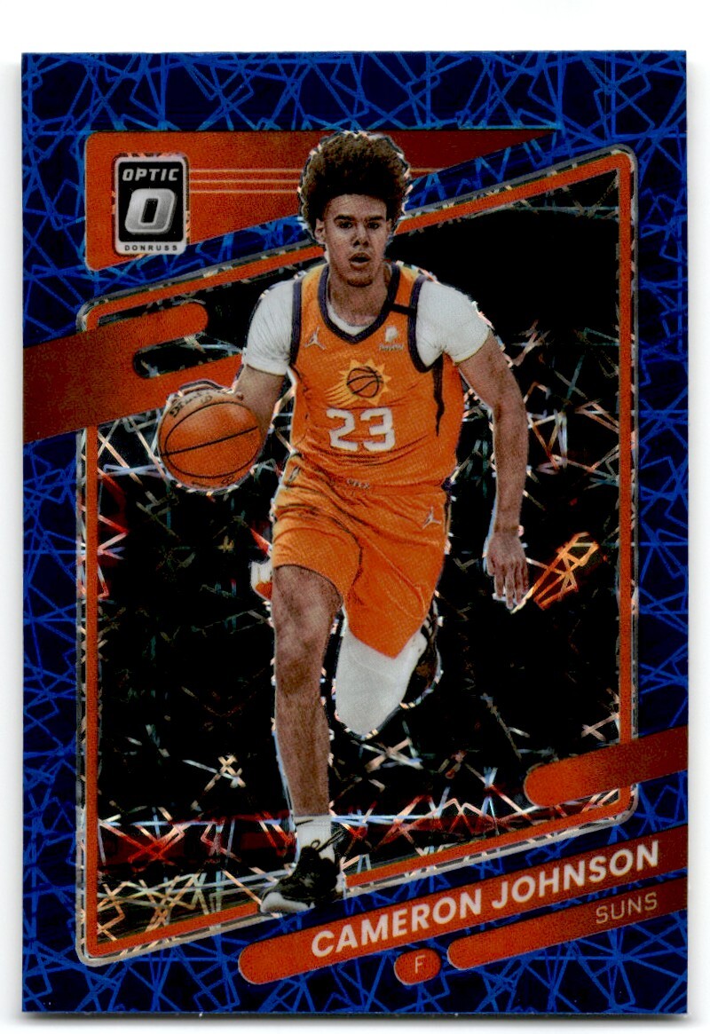 2021-22 Donruss Optic  Blue Velocity Cameron Johnson Phoenix Suns #34