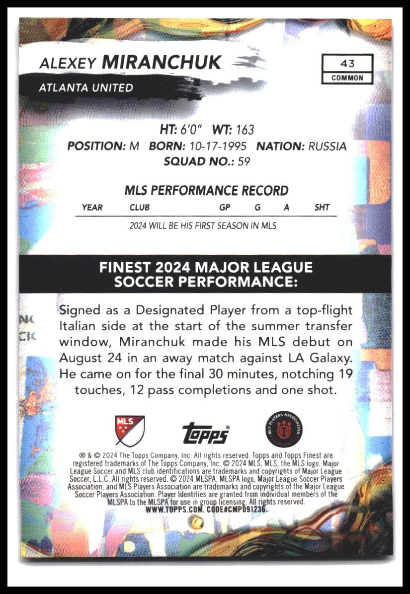 2024 Finest MLS #43 Alexey Miranchuk