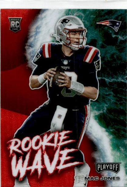 2021 Panini Playoff Rookie Wave Red #RW-MJO Mac Jones New England Patriots