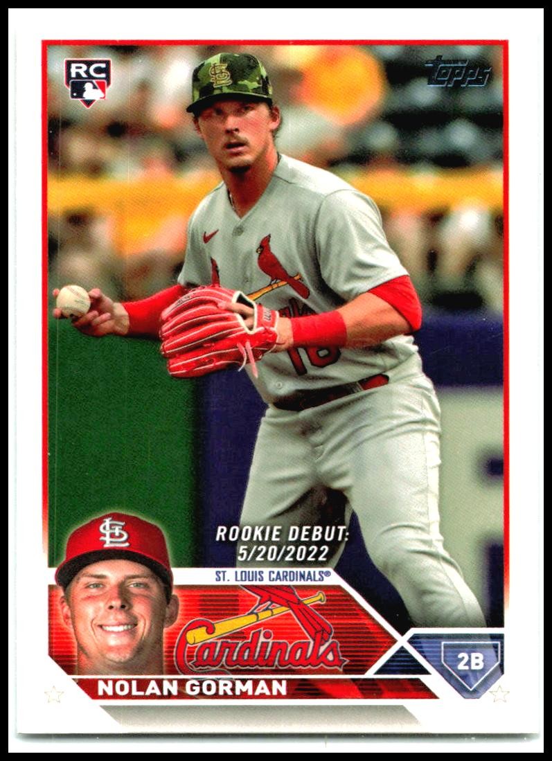 2023 Topps Update #US212 Nolan Gorman St. Louis Cardinals