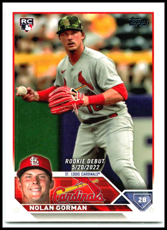 2023 Topps Update #US212 Nolan Gorman St. Louis Cardinals