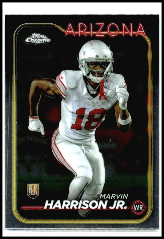 2024 Topps Chrome #204 Marvin Harrison Jr. Rookie Arizona Cardinals