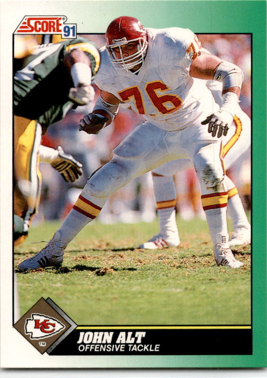 1991 Score #246 John Alt Kansas City Chiefs