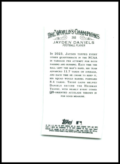2024 Topps Allen & Ginter Mini #293 Jayden Daniels