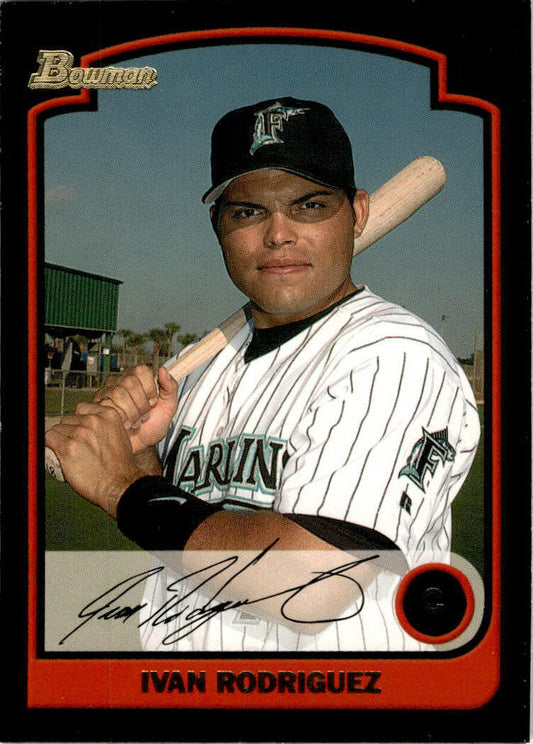 2003 Bowman Gold #77 Ivan Rodriguez Florida Marlins