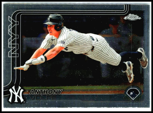 2025 Topps Chrome #162 Anthony Volpe New York Yankees