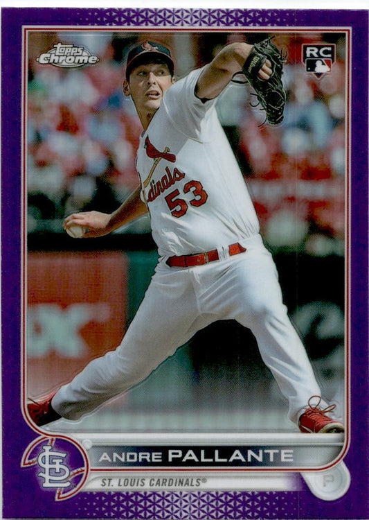 2022 Topps Chrome Update Purple Refractor #USC107 Andre Pallante Cardinals