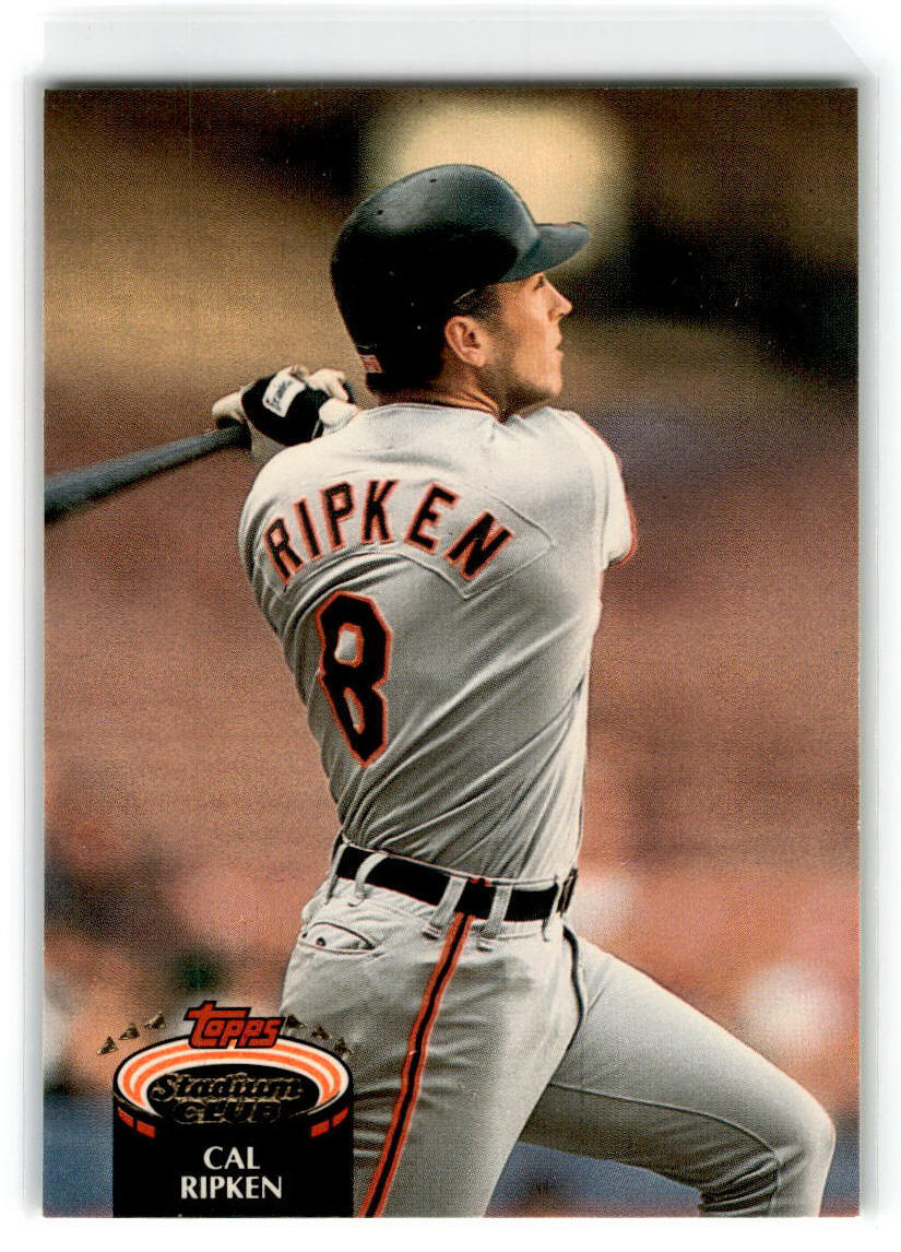 1992 Stadium Club #1 Cal Ripken Baltimore Orioles