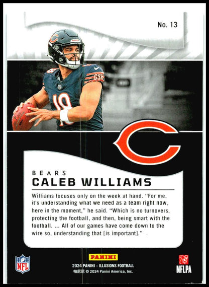 2024 Panini Illusions Retail #13 Caleb Williams Chicago Bears