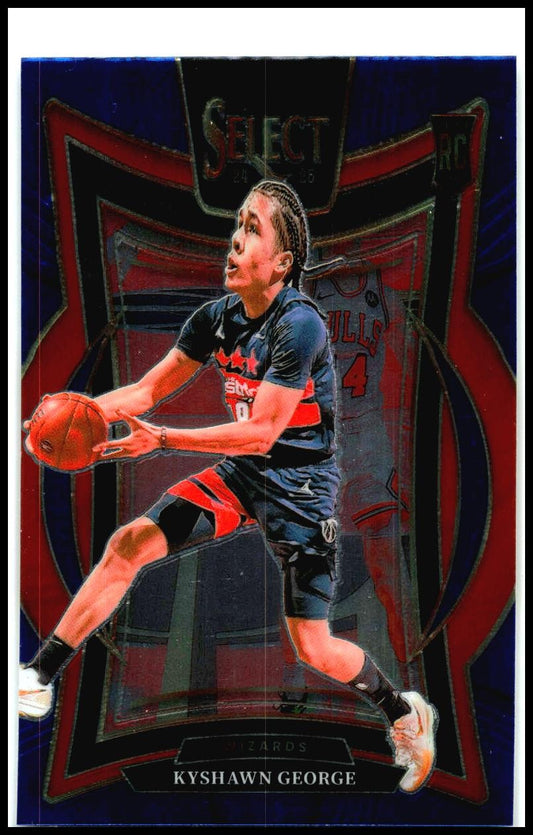 2024-25 Panini Select Blue (Retail) #85 Kyshawn George Rookie Washington Wizards