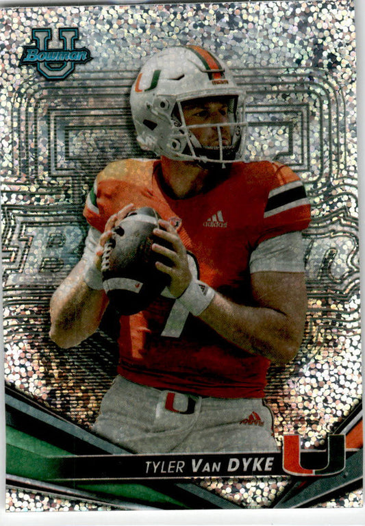2022-23 Bowman's Best University Speckle Refractor #41 Tyler Van Dyke Hurricanes