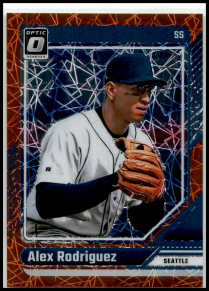 2024 Donruss Optic Orange Velocity #6 Alex Rodriguez Seattle Mariners