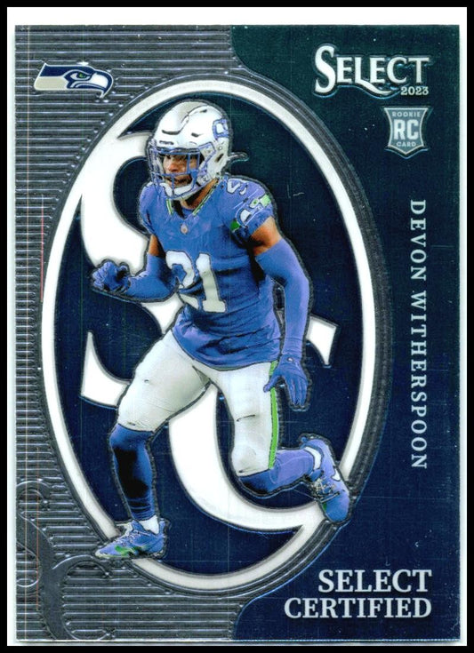 2023 Panini Select Select Certified Rookies #CRO-DWI Devon Witherspoon Seattle