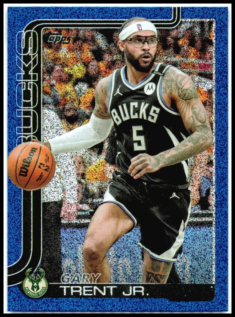 2025-26 Topps Sandglitter Blue SSP #59 Gary Trent Jr. Milwaukee Bucks