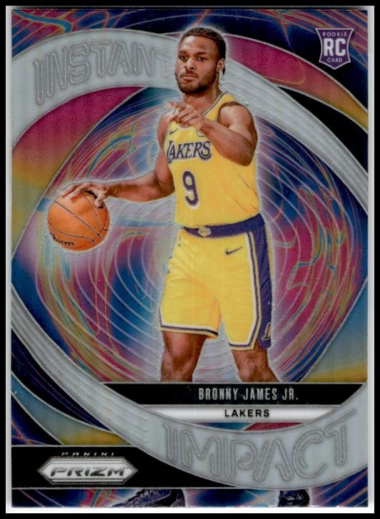 2024-25 Panini Prizm Instant Impact Prizms Silver #7 Bronny James Jr. Lakers