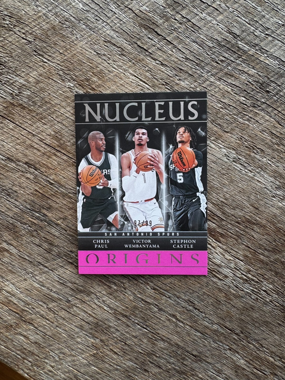 2024-25 Origins Pink Nucleus 17 Paul / Victor/ Castle /99 Spurs