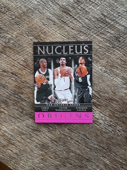 2024-25 Origins Pink Nucleus 17 Paul / Victor/ Castle /99 Spurs