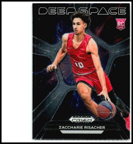 2024 Panini Prizm Draft Picks Deep Space #12 Zaccharie Risacher