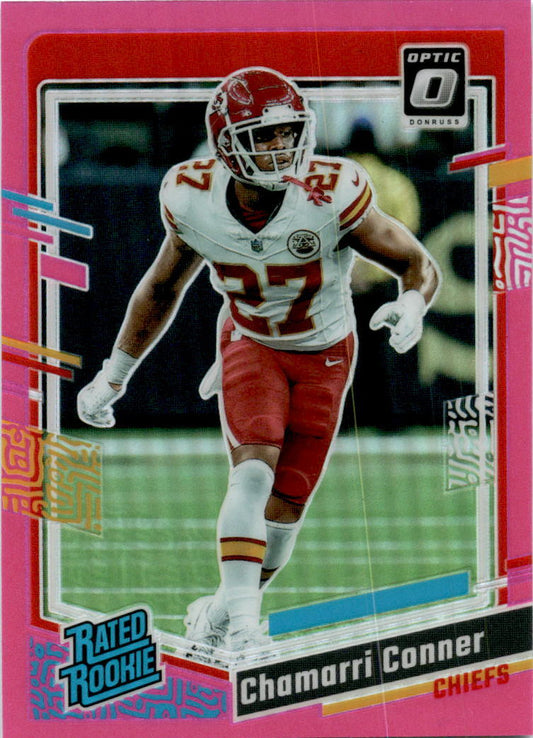 2023 Donruss Optic Pink #255 Chamarri Conner Kansas City Chiefs