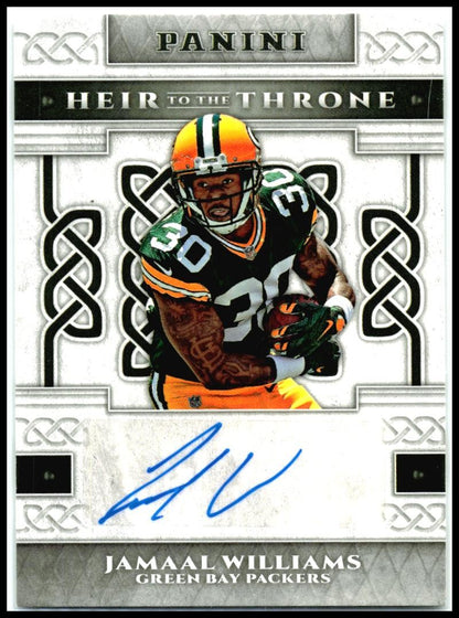 2017 Panini Heir to the Throne Signatures #HTS-JA Jamaal Williams Auto Packers
