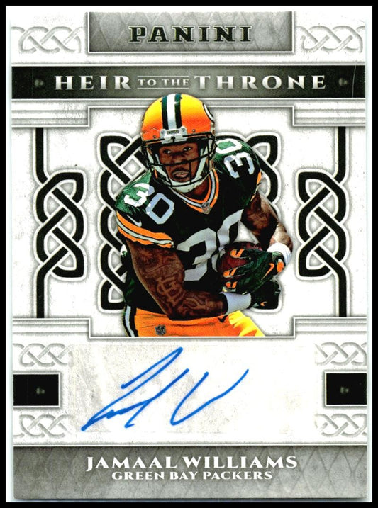 2017 Panini Heir to the Throne Signatures #HTS-JA Jamaal Williams Auto Packers
