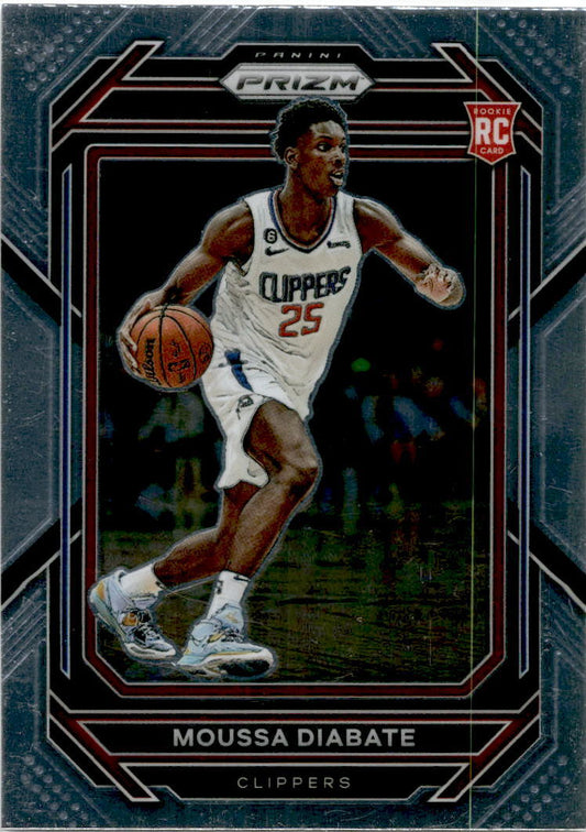 2022-23 Panini Prizm #262 Moussa Diabate Rookie Los Angeles Clippers