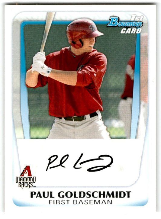 2011 Bowman Prospects Paul Goldschmidt Rookie Arizona Diamondbacks #BP99