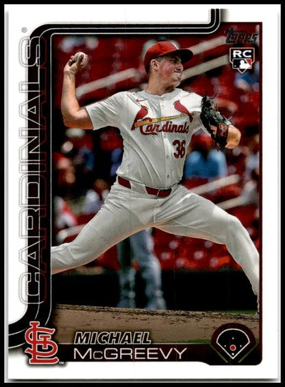 2025 Topps #193 Michael McGreevy Rookie St. Louis Cardinals