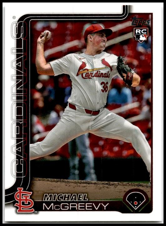2025 Topps #193 Michael McGreevy Rookie St. Louis Cardinals