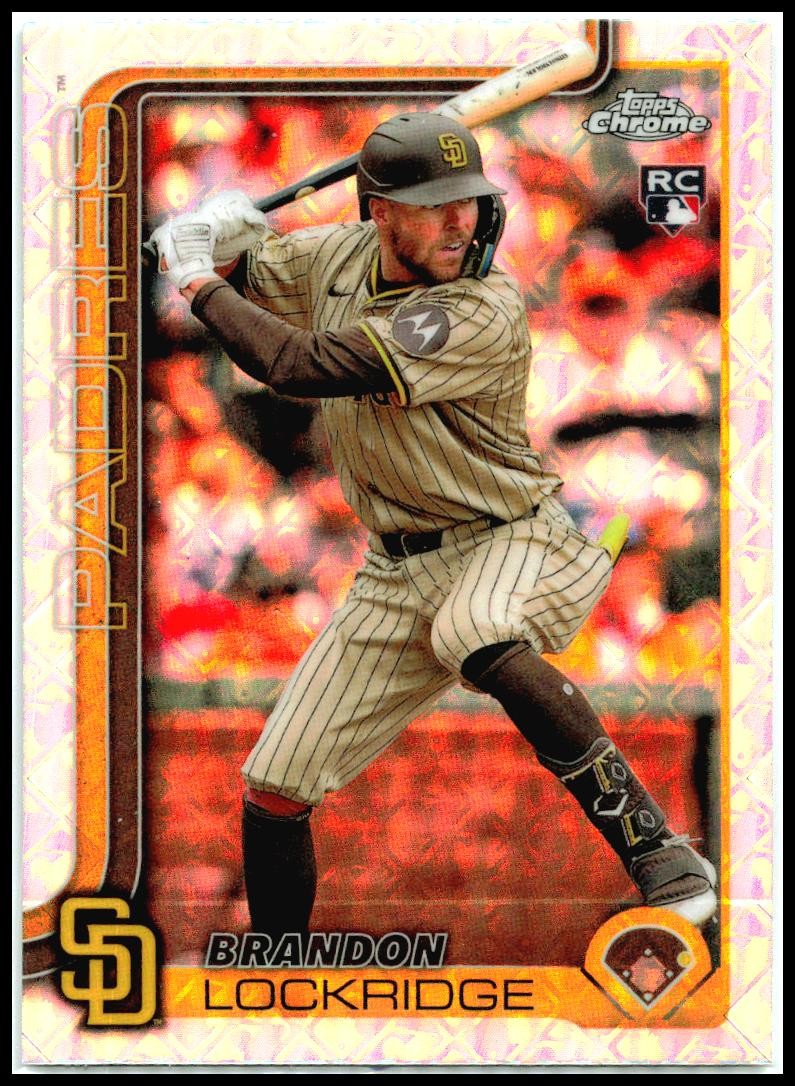 2025 Topps Chrome Topps Refractors #106 Brandon Lockridge Rookie Padres