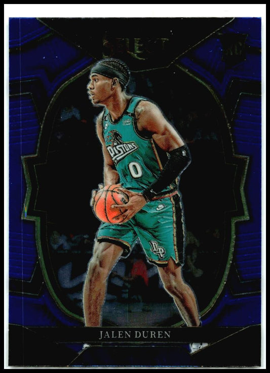 2022-23 Panini Select Blue #98 Jalen Duren Rookie Detroit Pistons