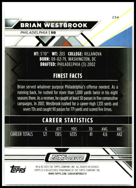 2023 Topps Composite #234 Brian Westbrook Philadelphia Eagles