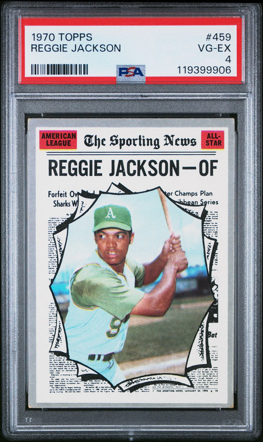 1970 Topps #459 Reggie Jackson Oakland Athletics PSA 4