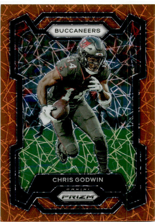 2023 Panini Prizm Orange Lazer #277 Chris Godwin Tampa Bay Buccaneers